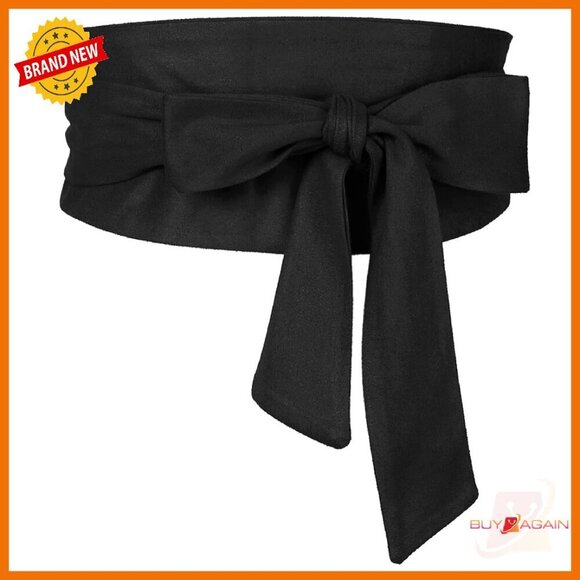 Plus Size Obi Belt Self-Tie Wrap Wide Sash Waistband for Dresses main image 6